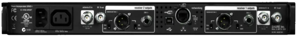 Shure - UR4D back